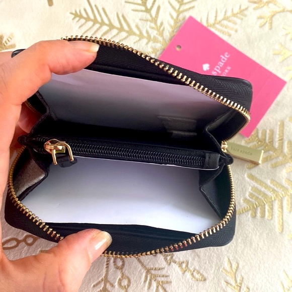 kate spade Other Wrapping Party Small Zip Wallet / Cardcase, Black & Pink - Picture 9 of 15